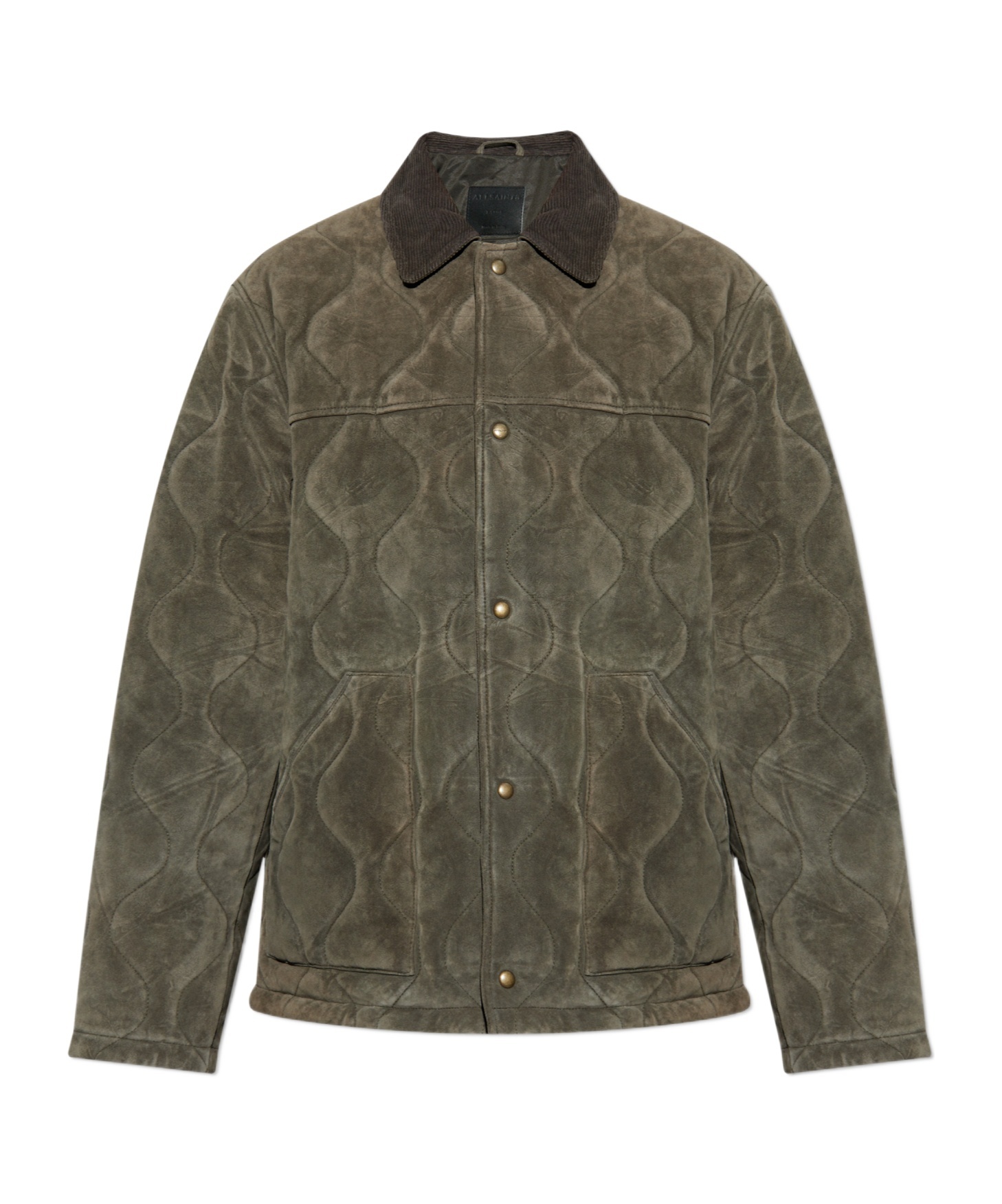 Allsaints Dakota Leather Jacket In Green