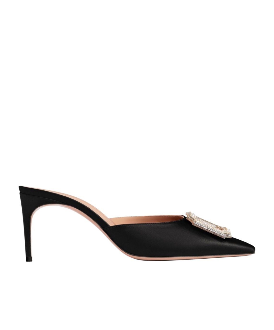 Malone Souliers Pointed Muller Shoes In Black