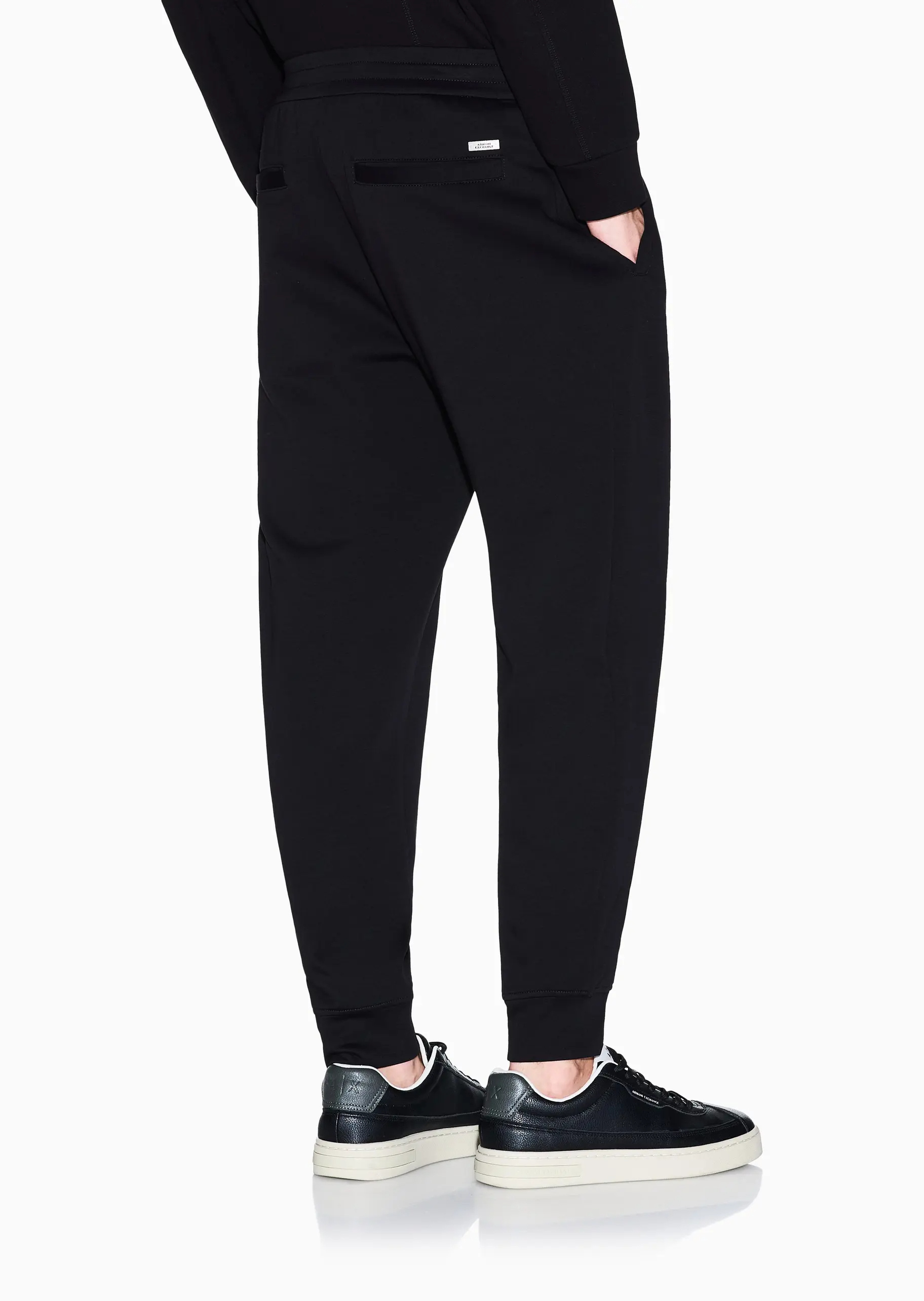 Armani Exchange Drawstring Sweatpants In Black