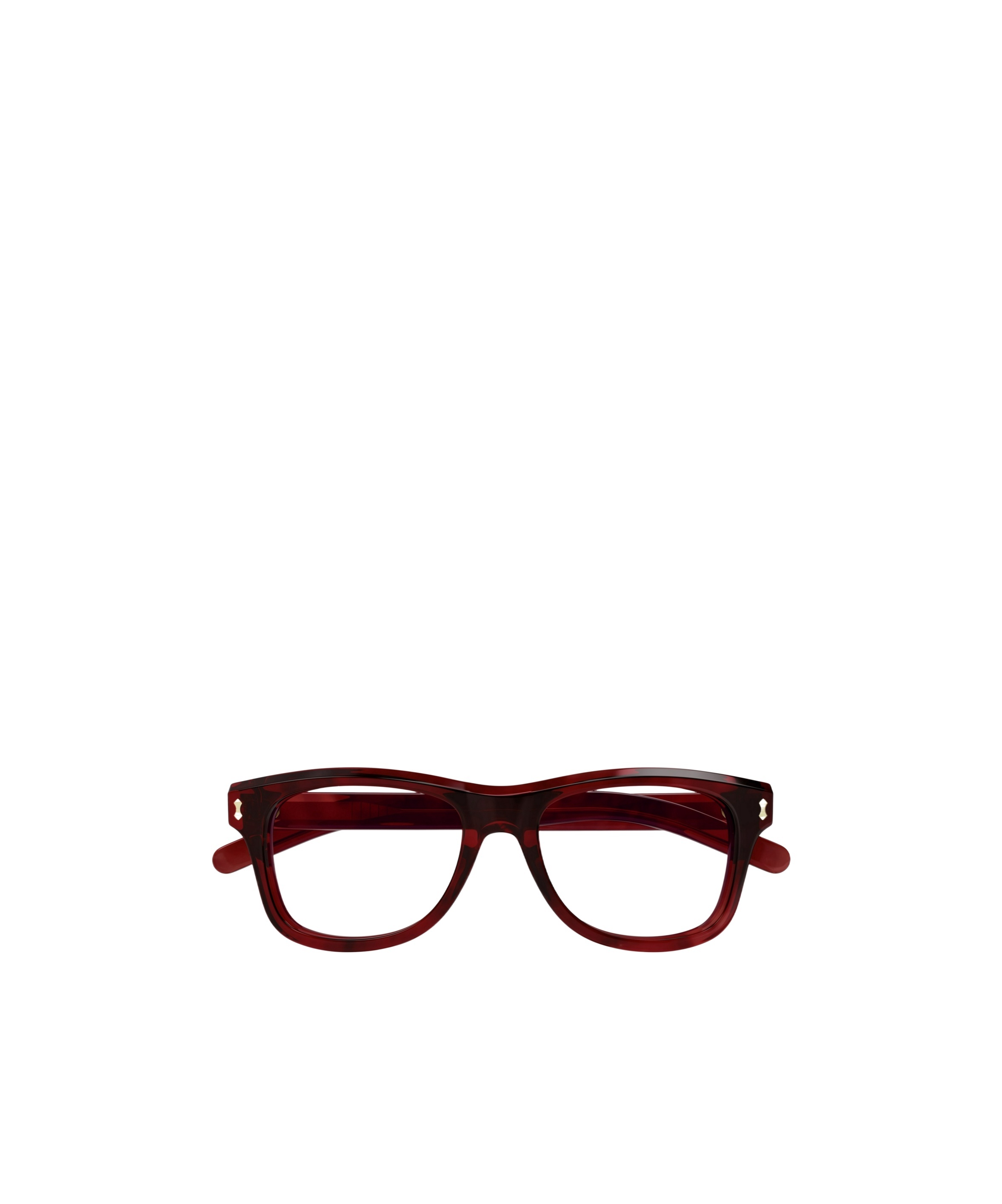 Gucci Oval-frame Glasses In Red