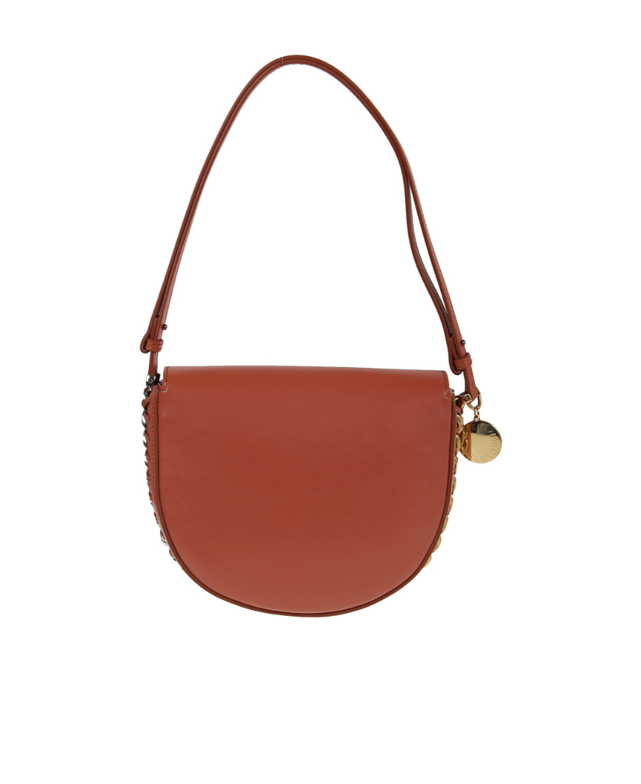 Stella Mccartney Medium Frayme Flap Shoulder Bag In Brown