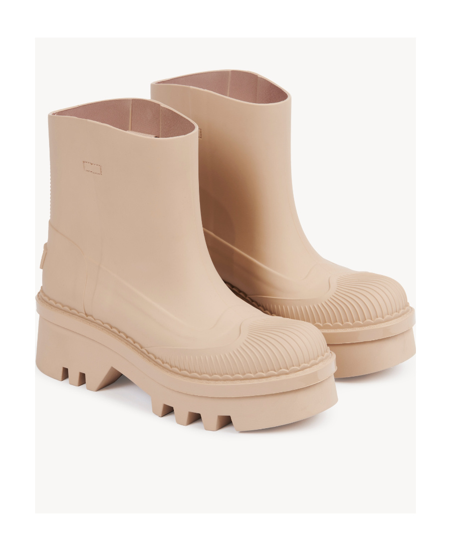 Chloé 55mm Raina Rubber Rain Boots In Nude