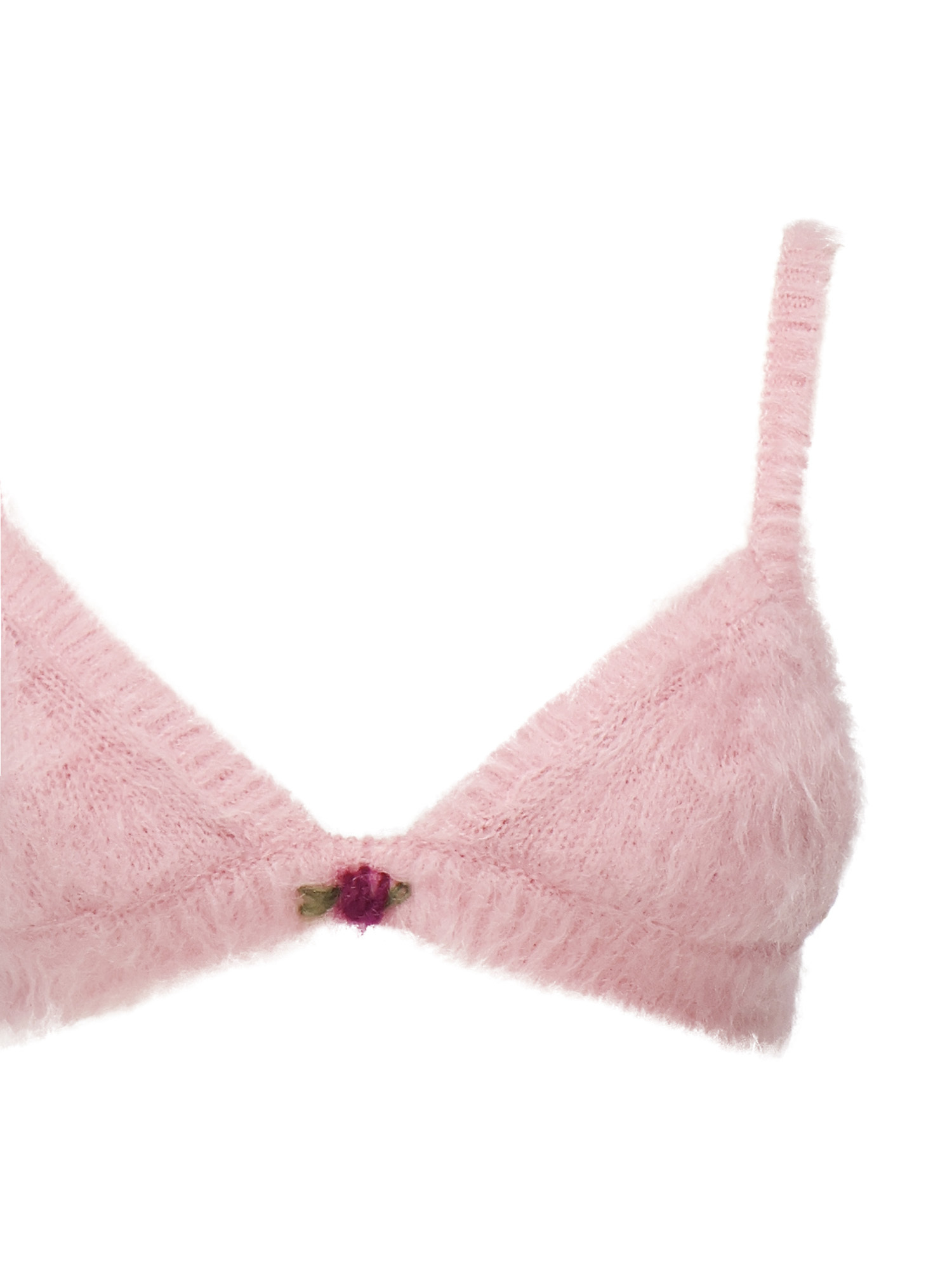 Alessandra Rich Flower-embellished Sleeveless Top In Pink