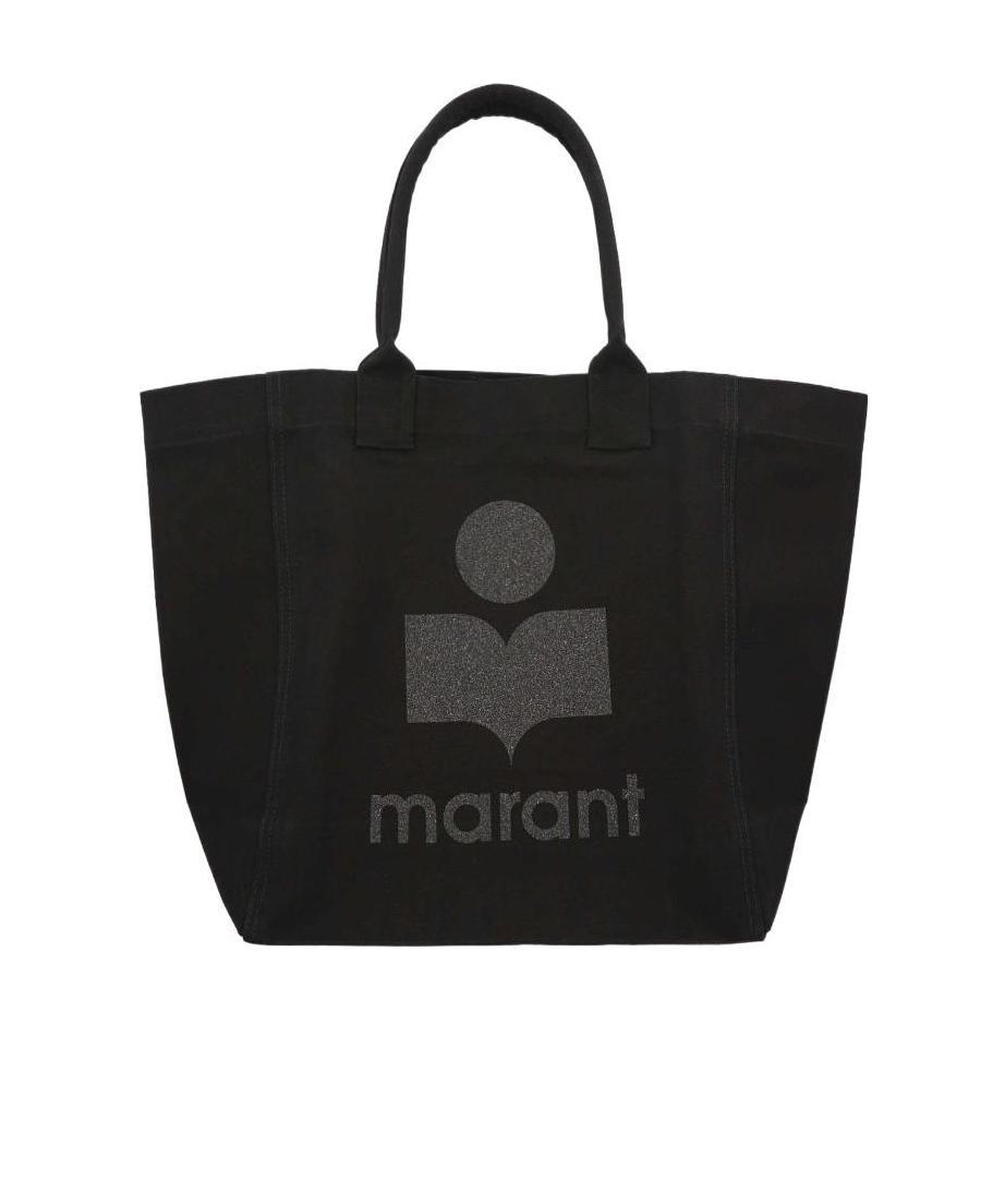 Isabel Marant Logo Detailed Tote Bag In Black