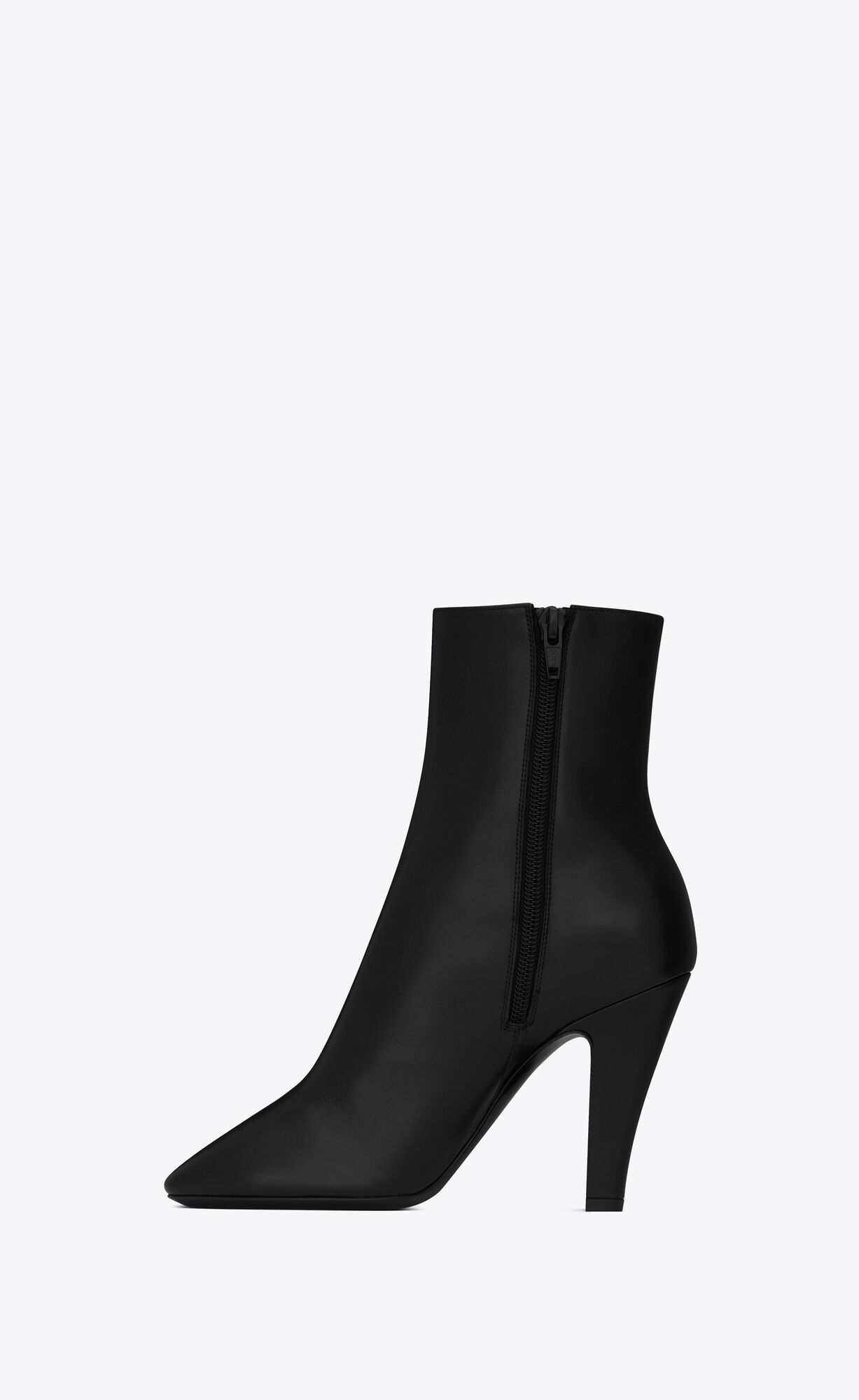 Saint Laurent Logo Boots In Black