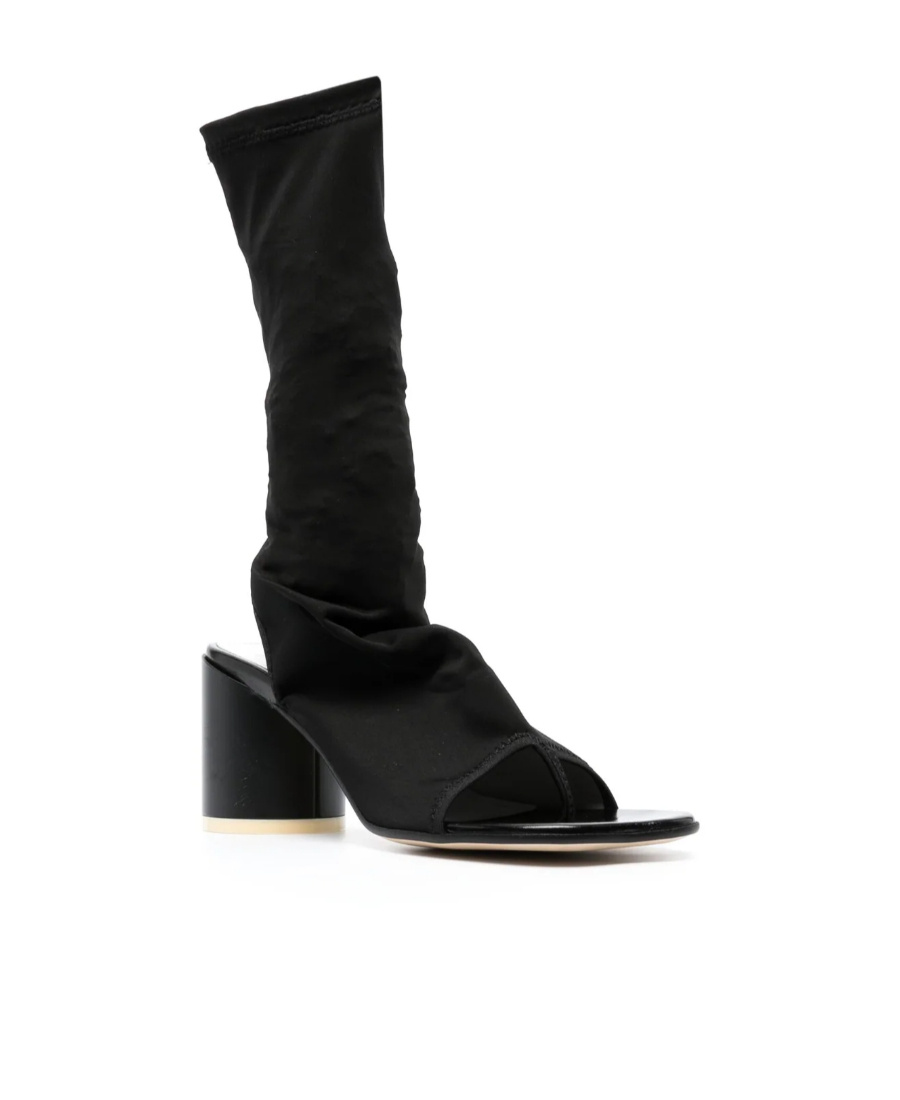 Mm6 Maison Margiela Slip-on Sock Boots In Black