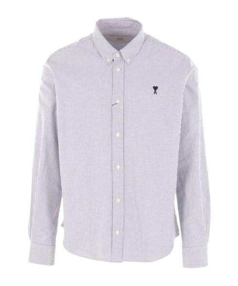 Ami Alexandre Mattiussi Ami Paris Shirts In Gray
