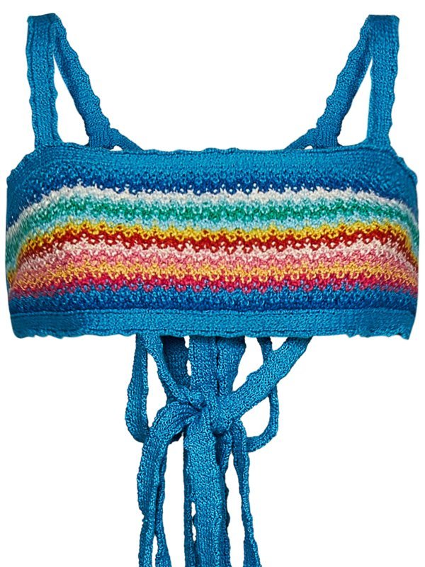 Alanui ‘over The Rainbow' Tank Top In Blue