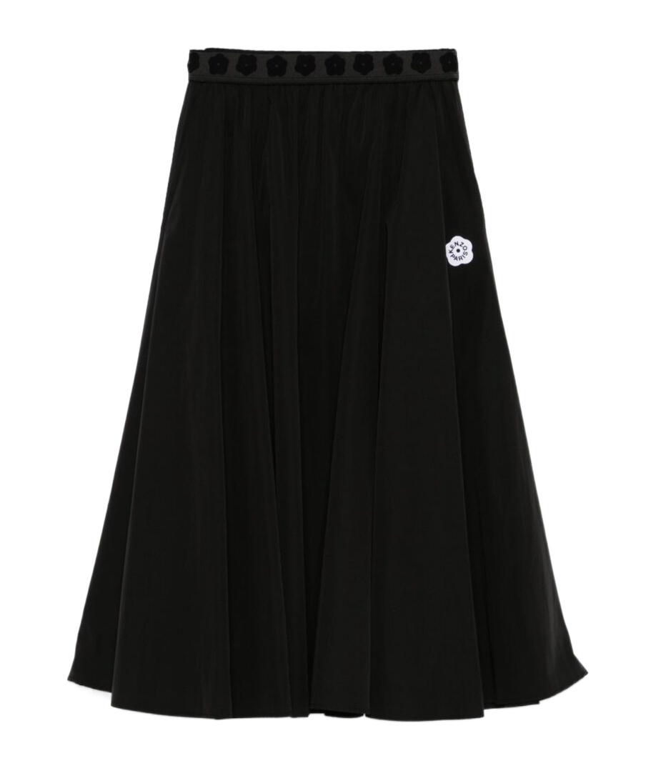 Kenzo Boke Flower 2.0 Midi Skirt In Black