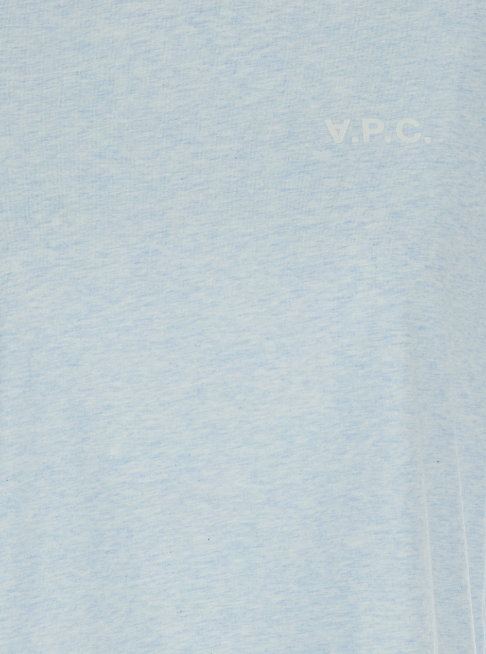 Apc A.p.c. Light-blue Round Neck T-shirt With Printed Logo In Cotton Woman In Green
