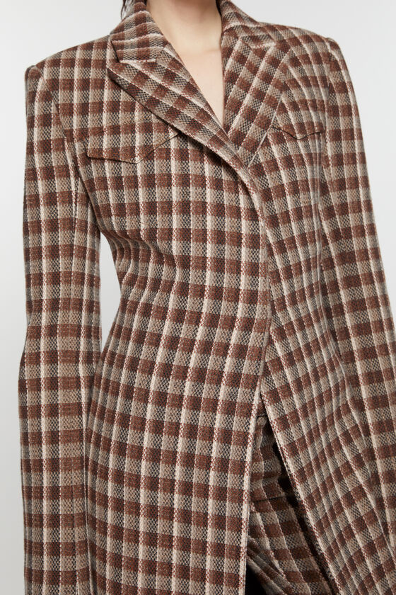 Acne Studios Single-breasted Coat In Brown