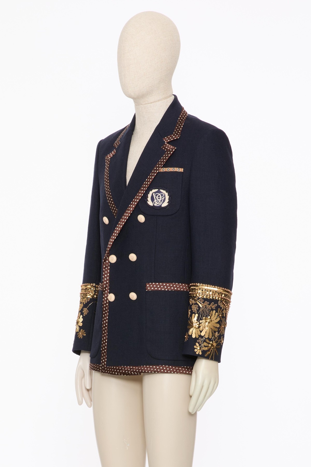 Valentino Long-sleeved Suit Jacket In Black