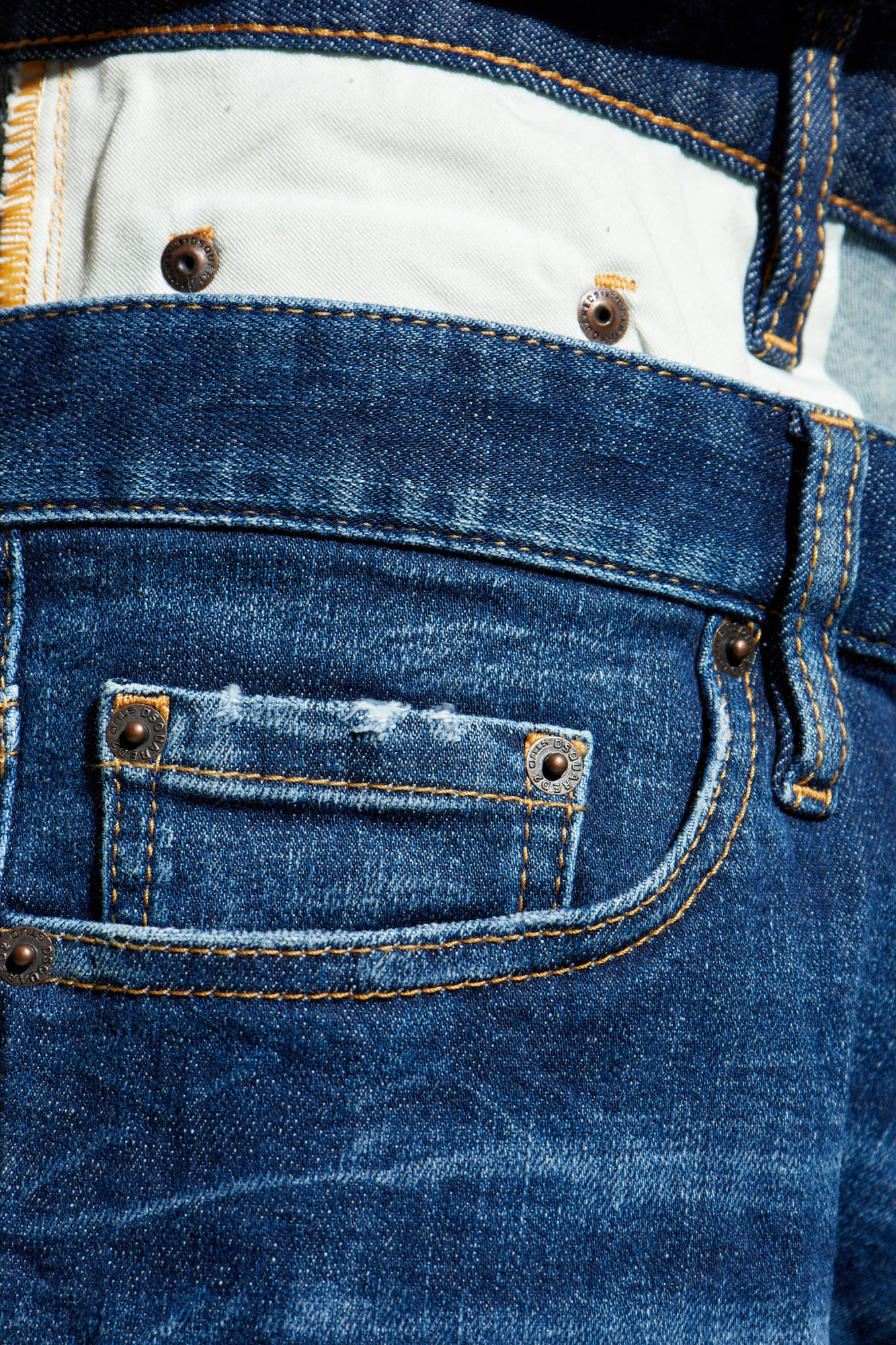 Dsquared2 Sharpei Bootcut Jeans In Blue