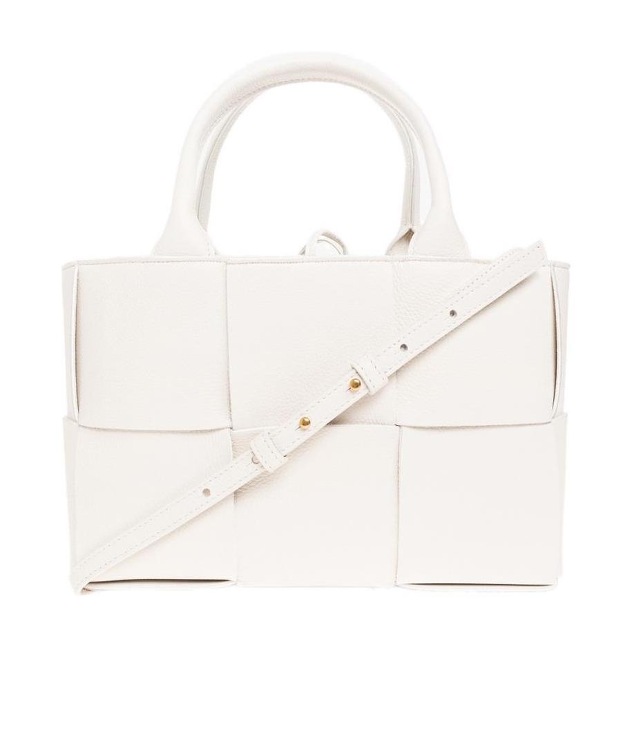 Bottega Veneta Arco Mini Shoulder Bag In White