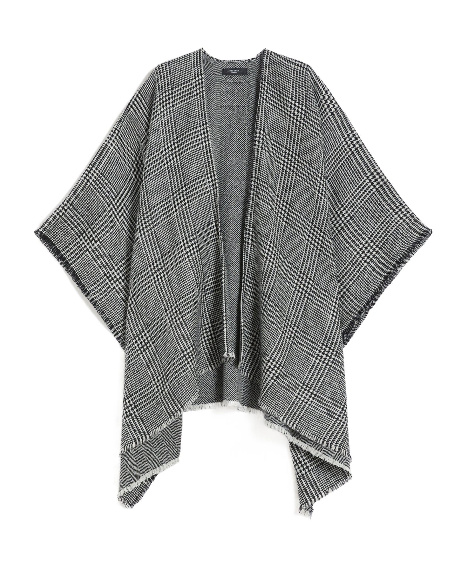 Weekend Max Mara Double-face Wool Cape In Black