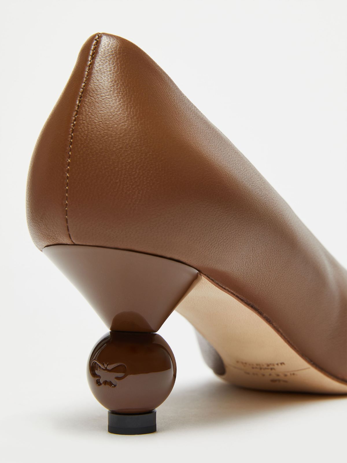Weekend Max Mara Pointed High Heel Sandals In Brown