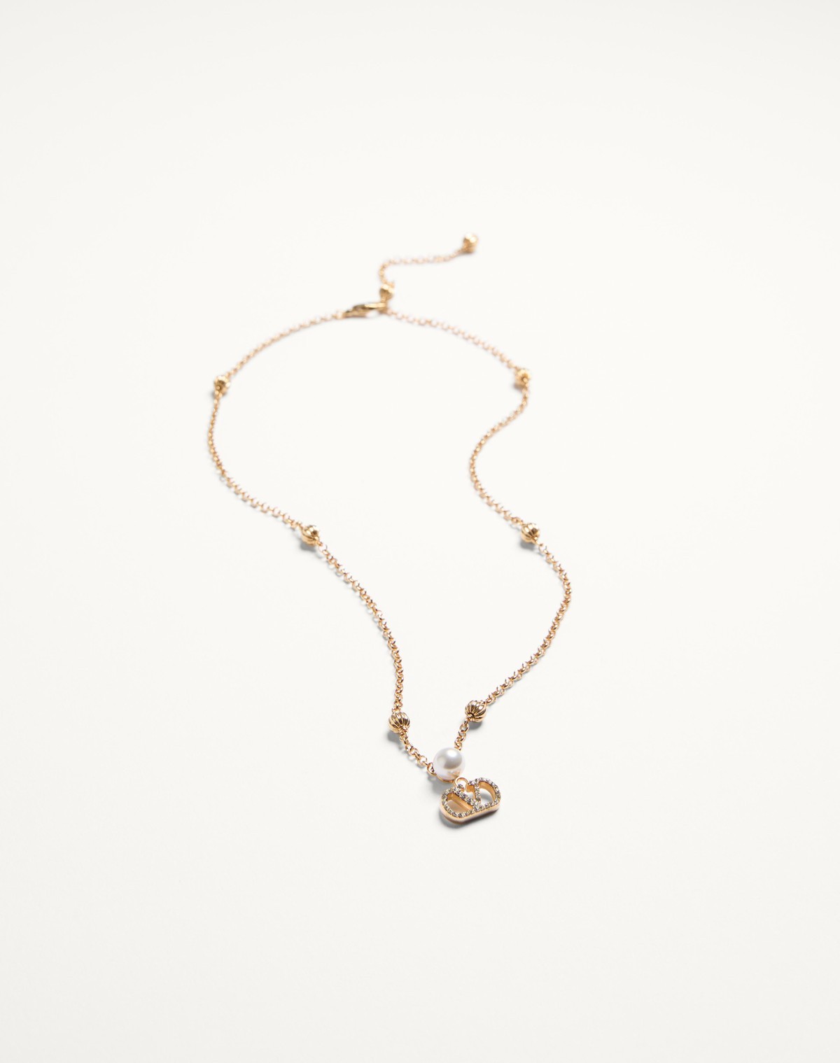 Valentino Vlogo Signature Necklace In Gold