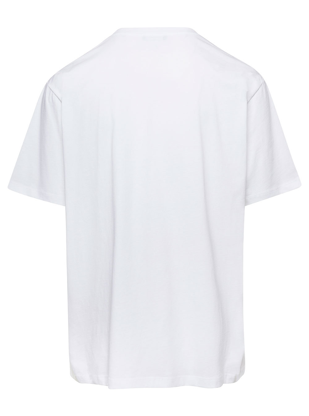 Balmain Printed Cotton T-shirt In White