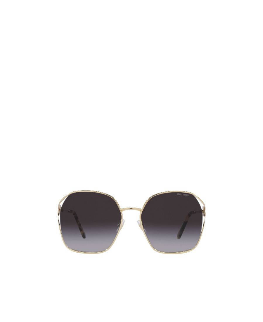 Miu Miu Logo Sunglasses In Gray