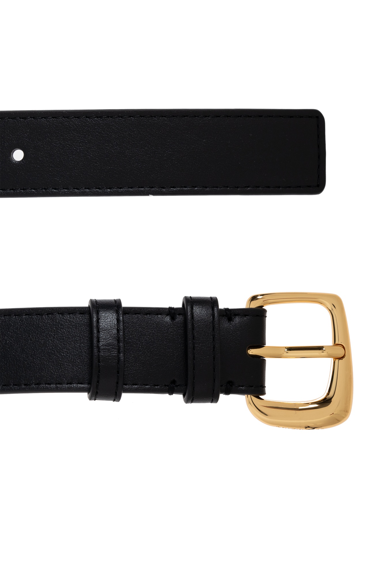 Jacquemus La Ceinture Ovalo J Buckle Belt In Black