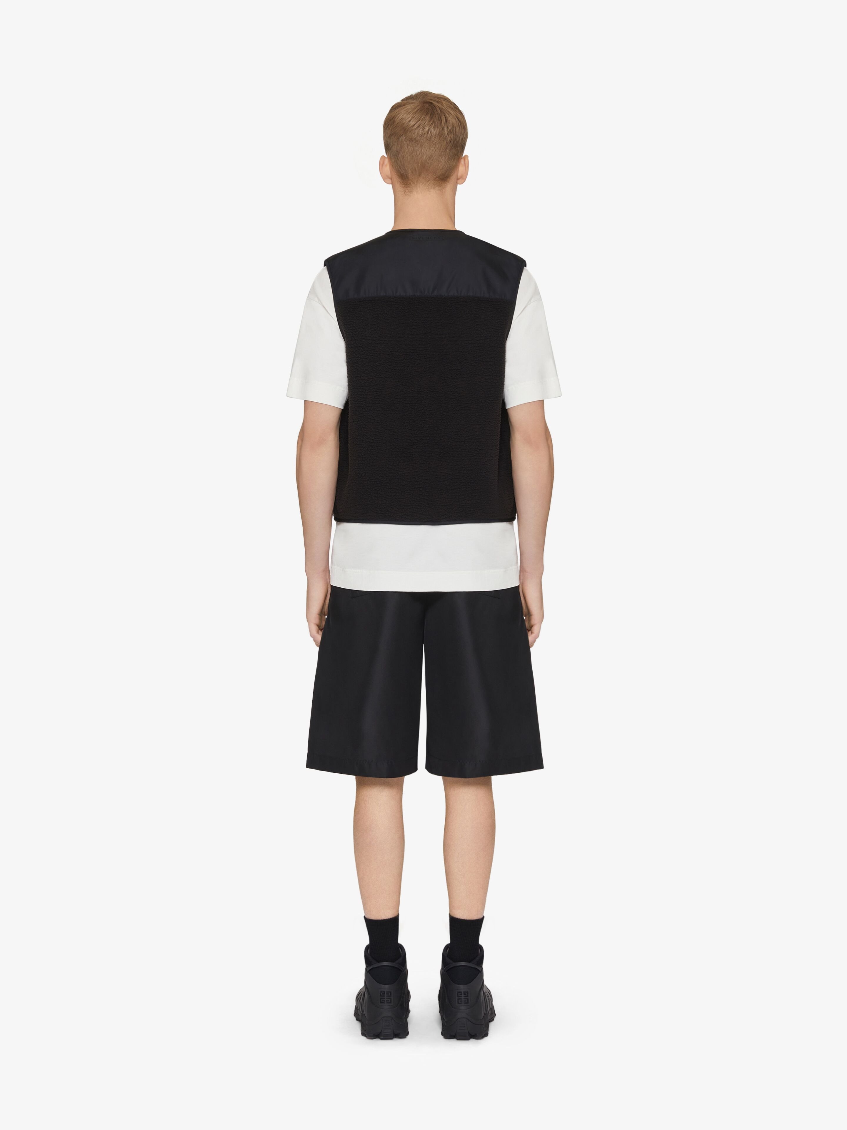 Givenchy Waistcoat In Mixed Fabrics In Black