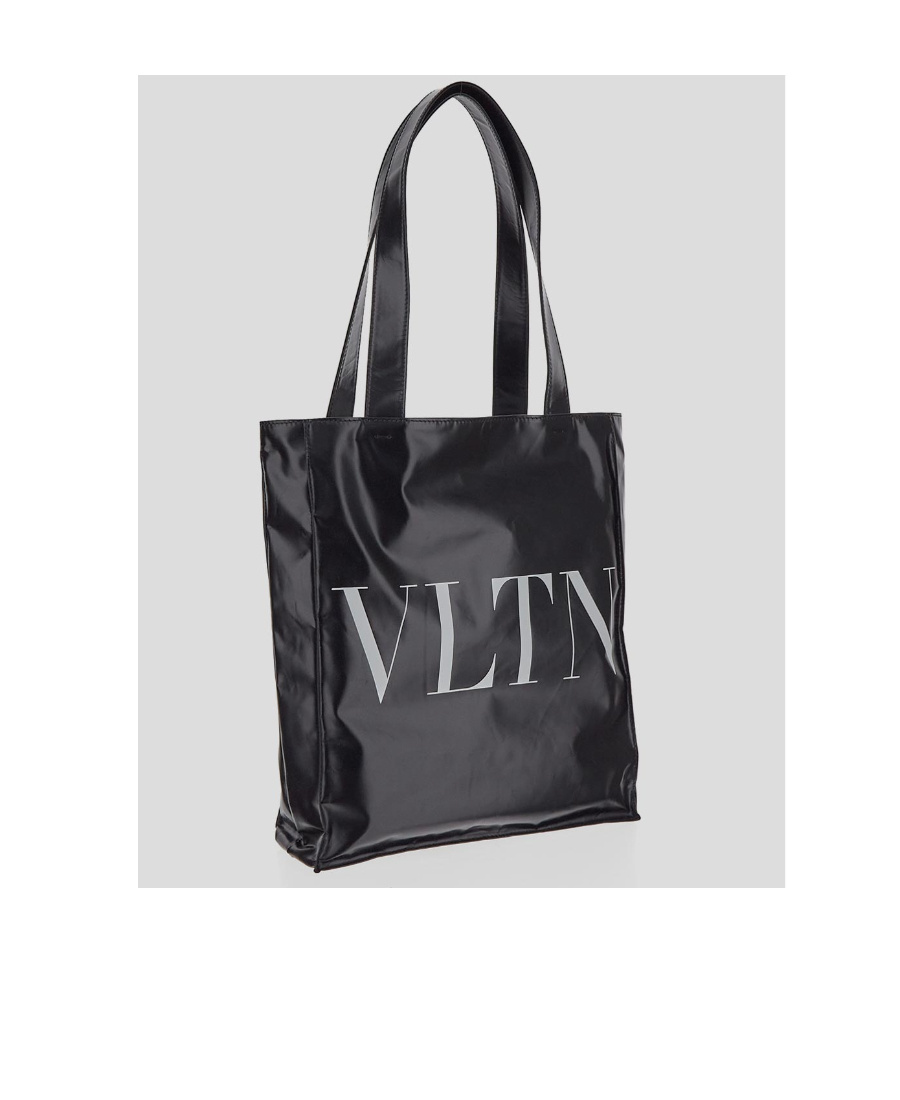 Valentino Logo-print Tote Bag In Black