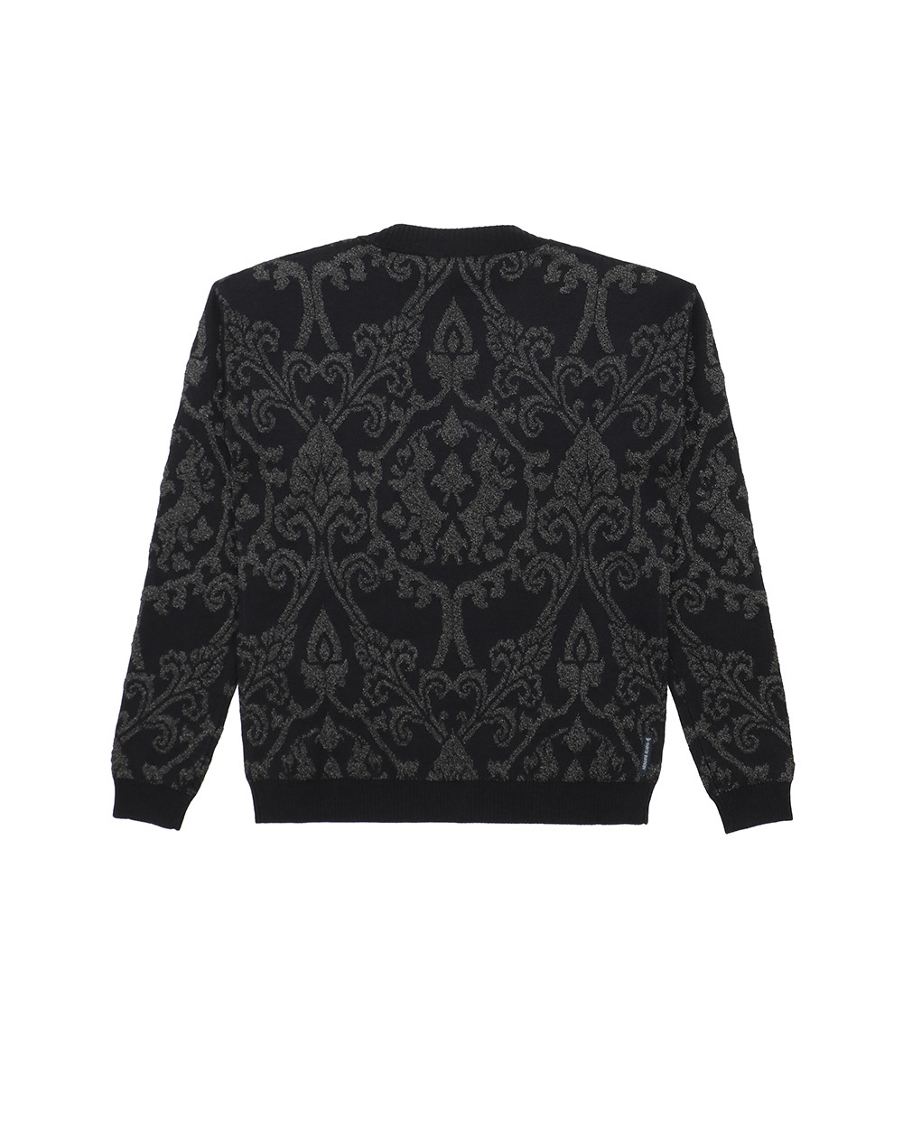 Armani Jeans Logo Knitted Pullover In Black