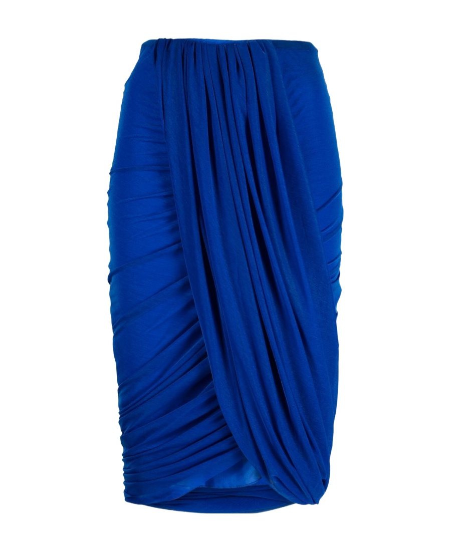 Dries Van Noten Pleated Skirt In Blue