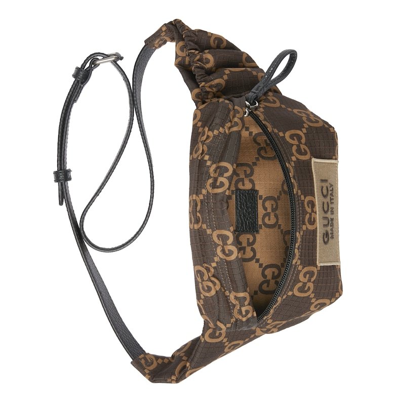 Gucci Large Gg-jacquard Belt Bag In Green