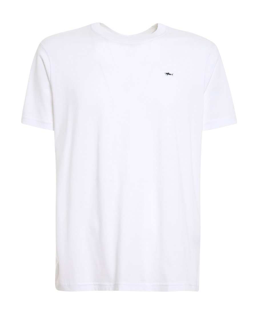 Paul & Shark Shark Motif T-shirt In White