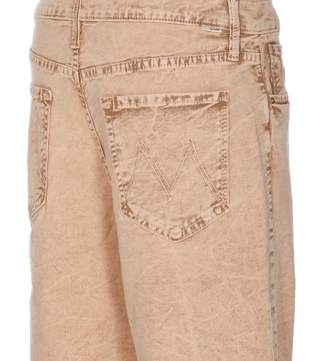 Mother Denim Cropped Jeans In Nude