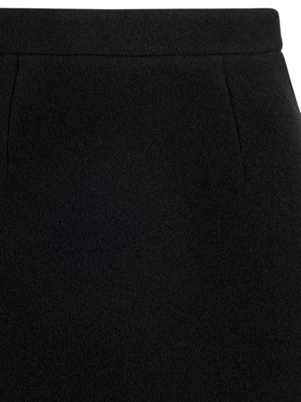 Patou Mid-rise Cashmere Blend Miniskirt In Black