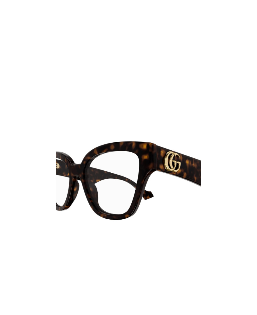 Gucci Tortoiseshell Butterfly-frame Glasses In Black