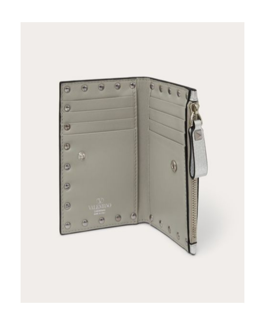 Valentino Rockstud Garavani Rockstud French Wallet In White