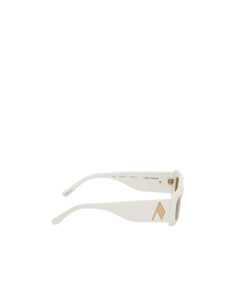 Attico The  X Linda Farrow Sunglasses In White