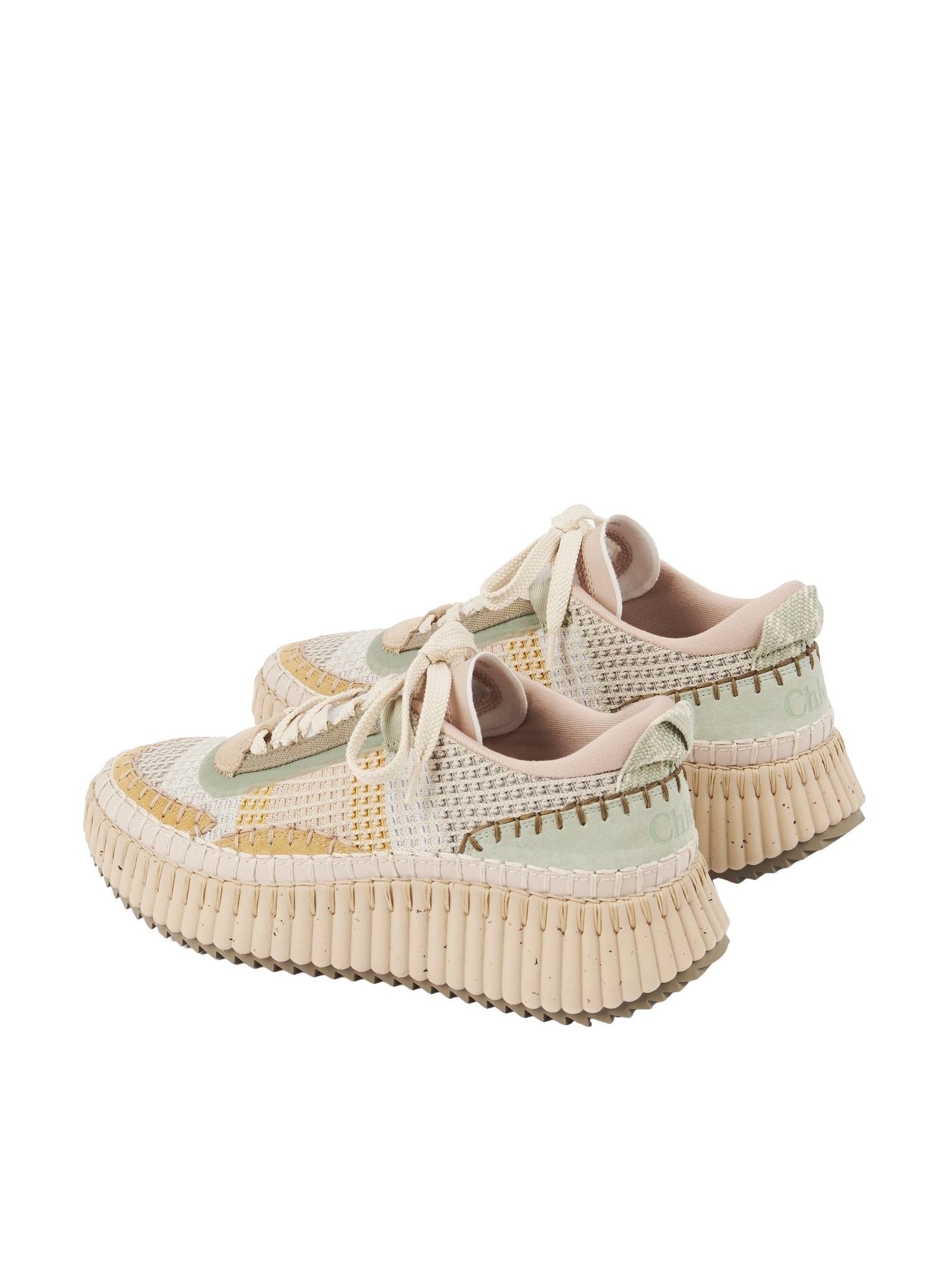 Chloé Nama Sneakers In Nude