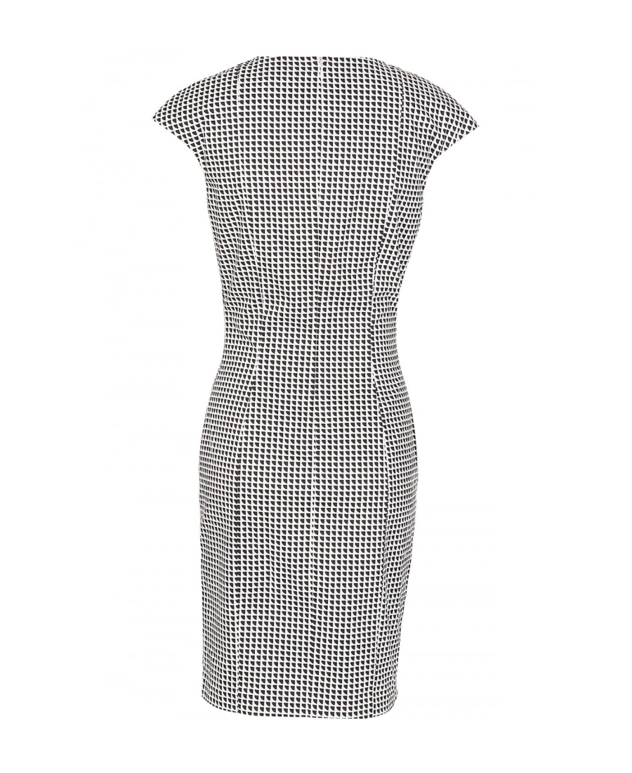 Shop Armani Jeans A Printed Slim Dress In White