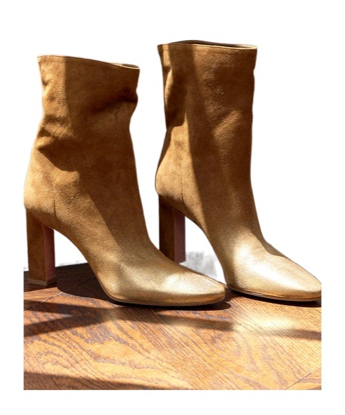 AQUAZZURA PUSH ON SHORT BOOTS