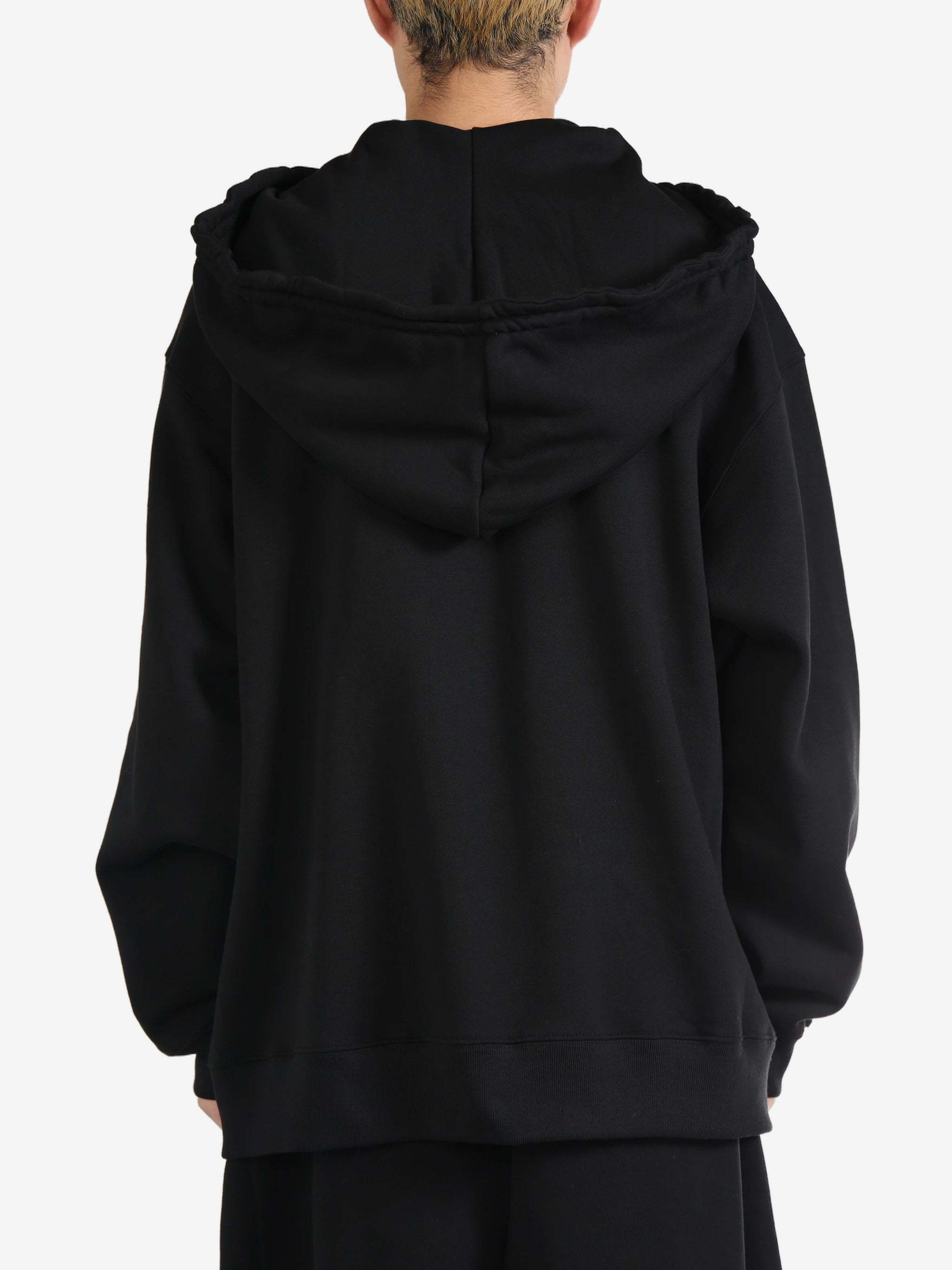 Dries Van Noten Drawstring Hooded Hoodie In Black
