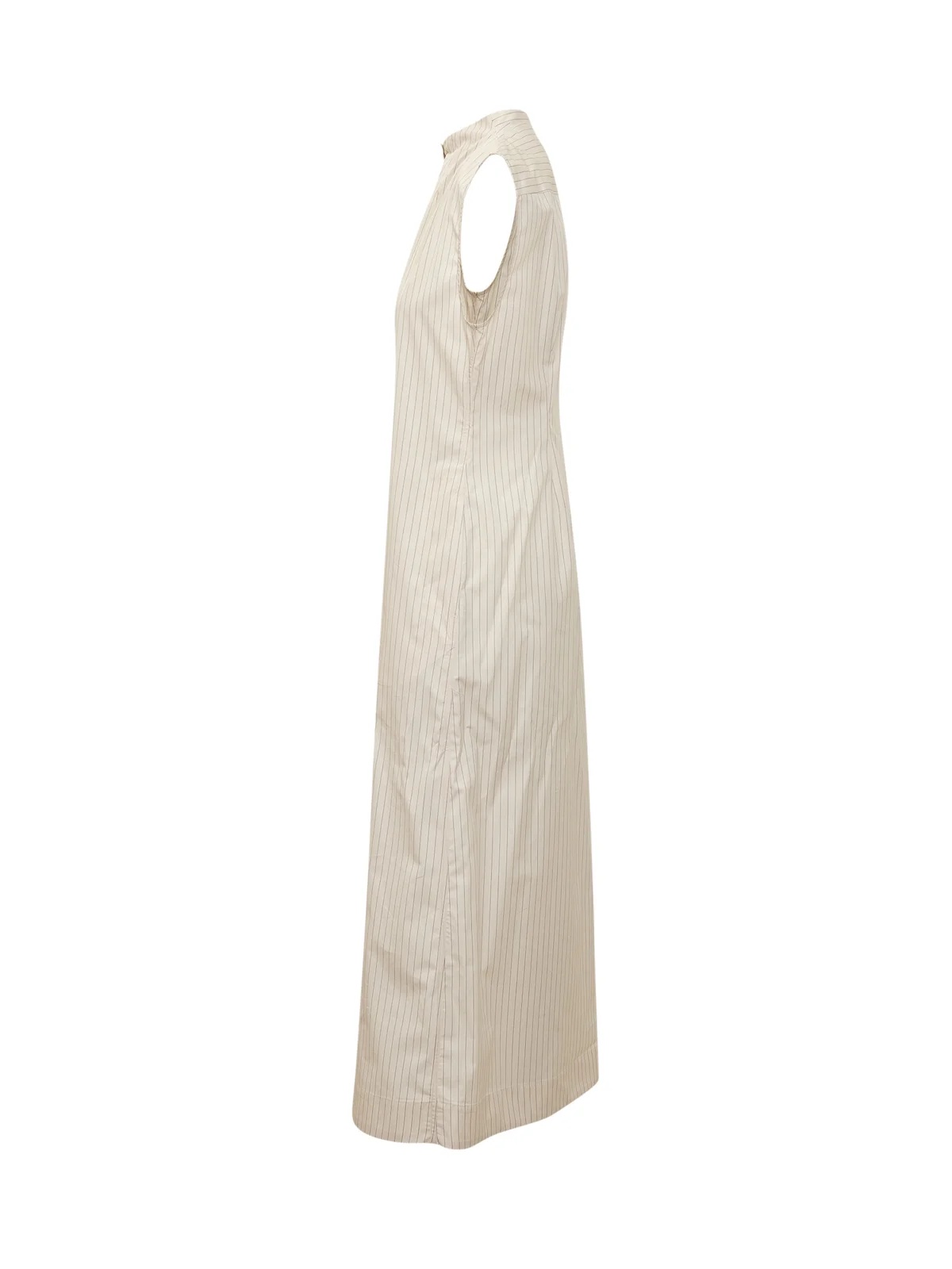 Loulou Studio Maui Striped Maxi Dress In Brown