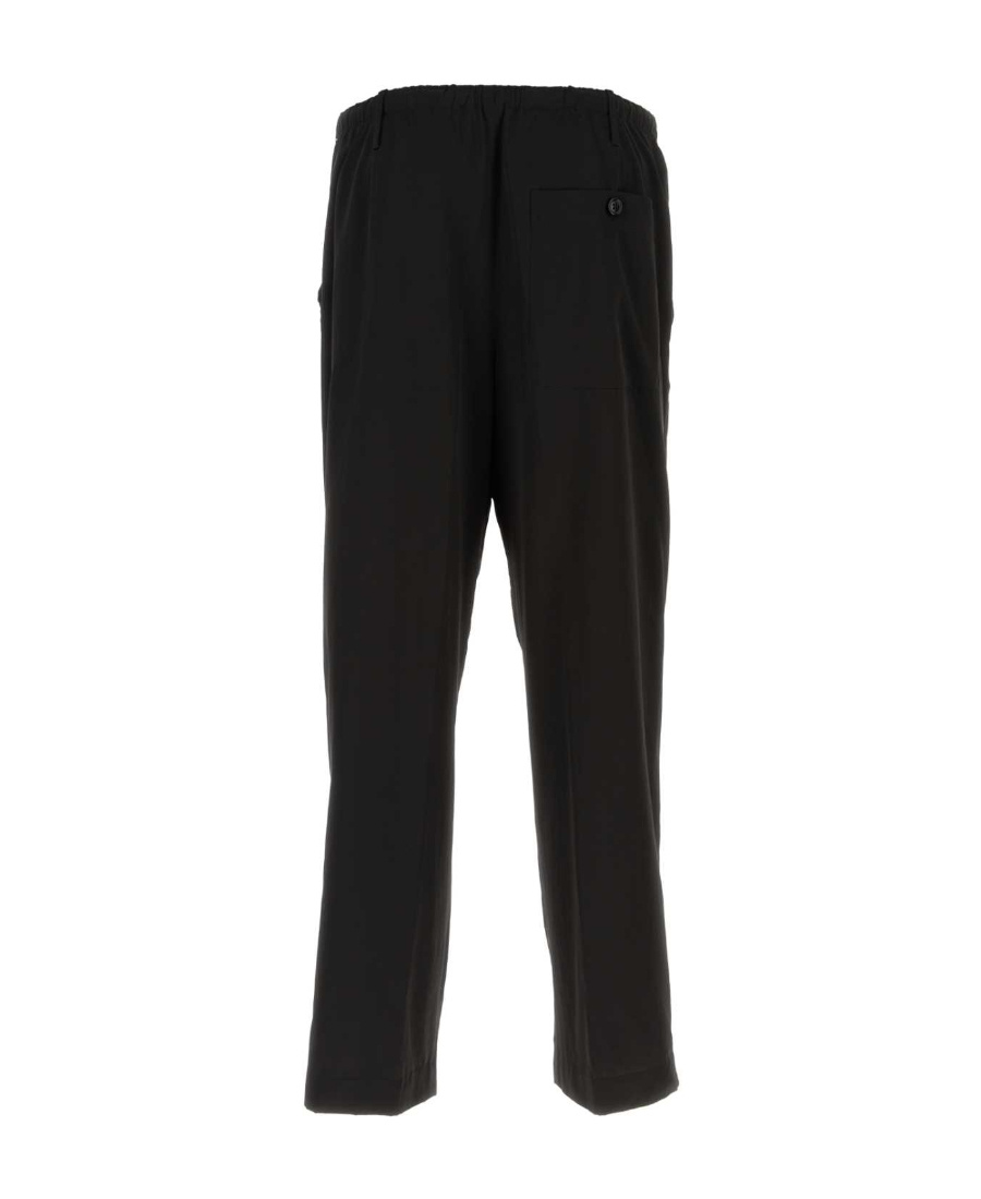 Dries Van Noten Viscose Blend Wide-leg Trousers In Black