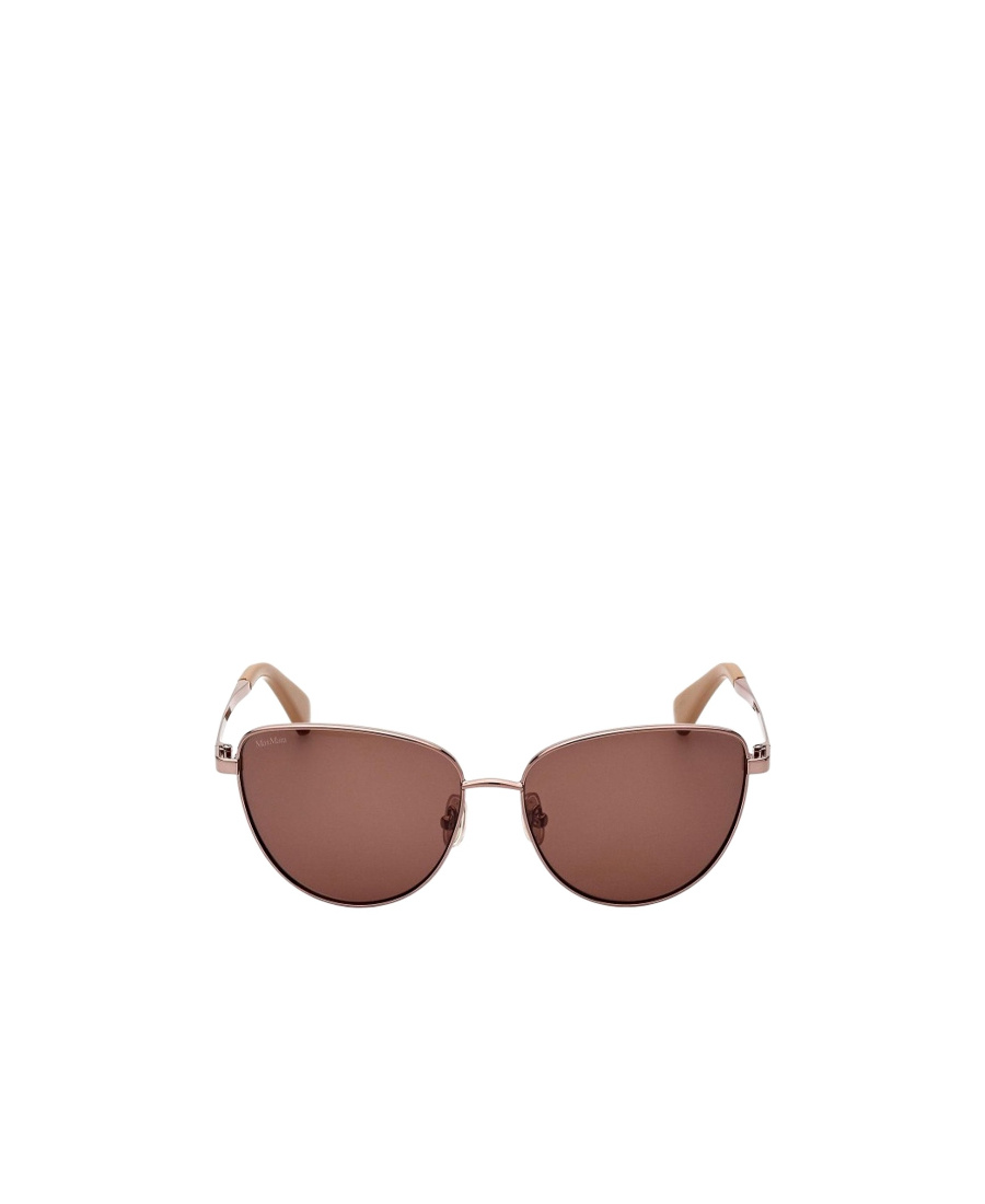 Max Mara Logo Sunglasses In Brown