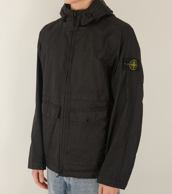 Stone Island Lightweight Jacket Black Polyamide In Black