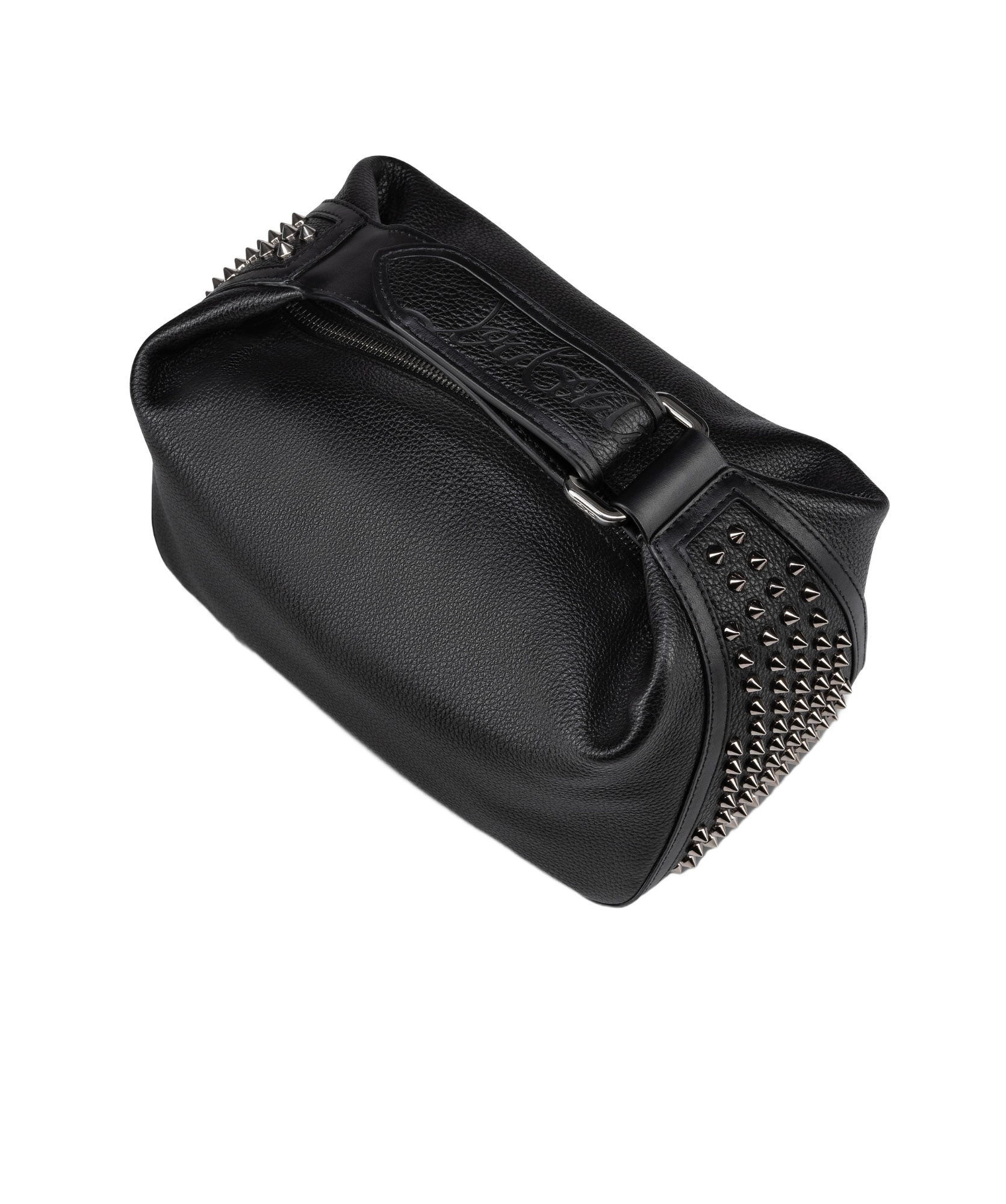 Christian Louboutin Zippered Toilet Bag In Black