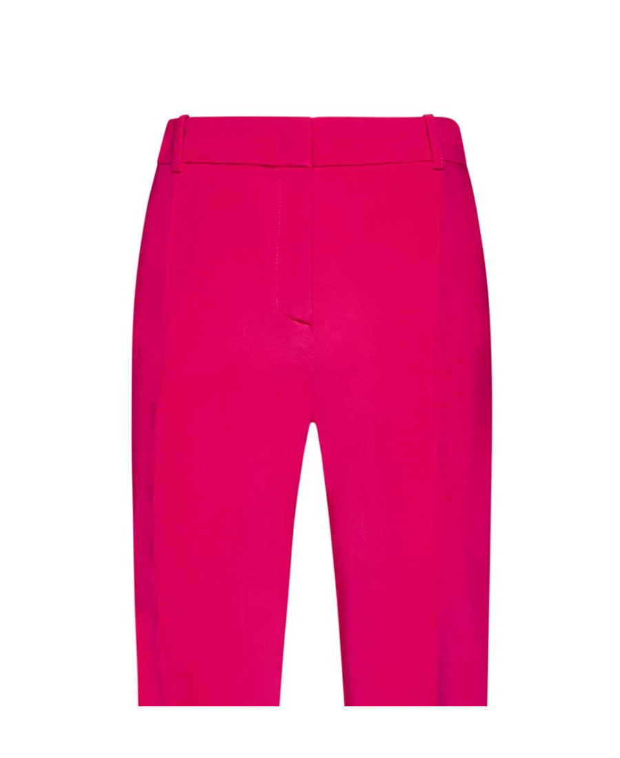 Pinko Front-split Slim-fit Trousers In Red