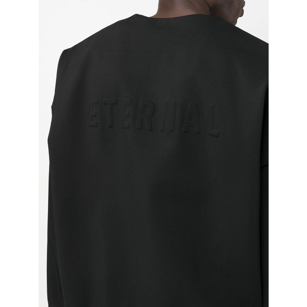 Fear Of God Crewneck Long-sleeved Sweatshirt In Black