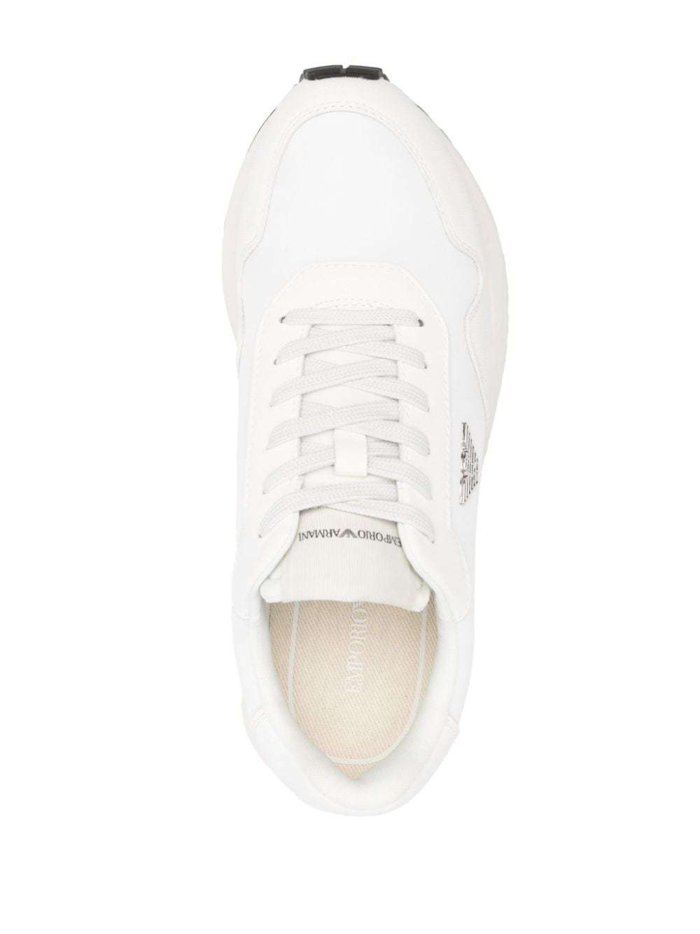Emporio Armani Men's Logo Low-top Sneakers In White