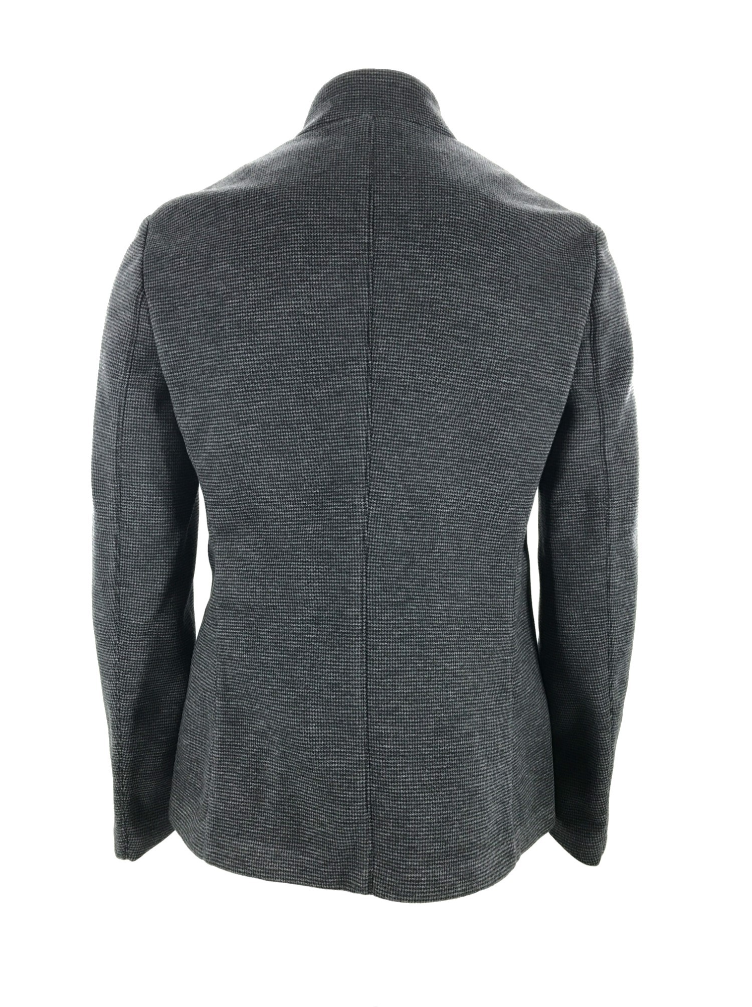 Armani Collezioni Long-sleeved Casual Jacket In Black