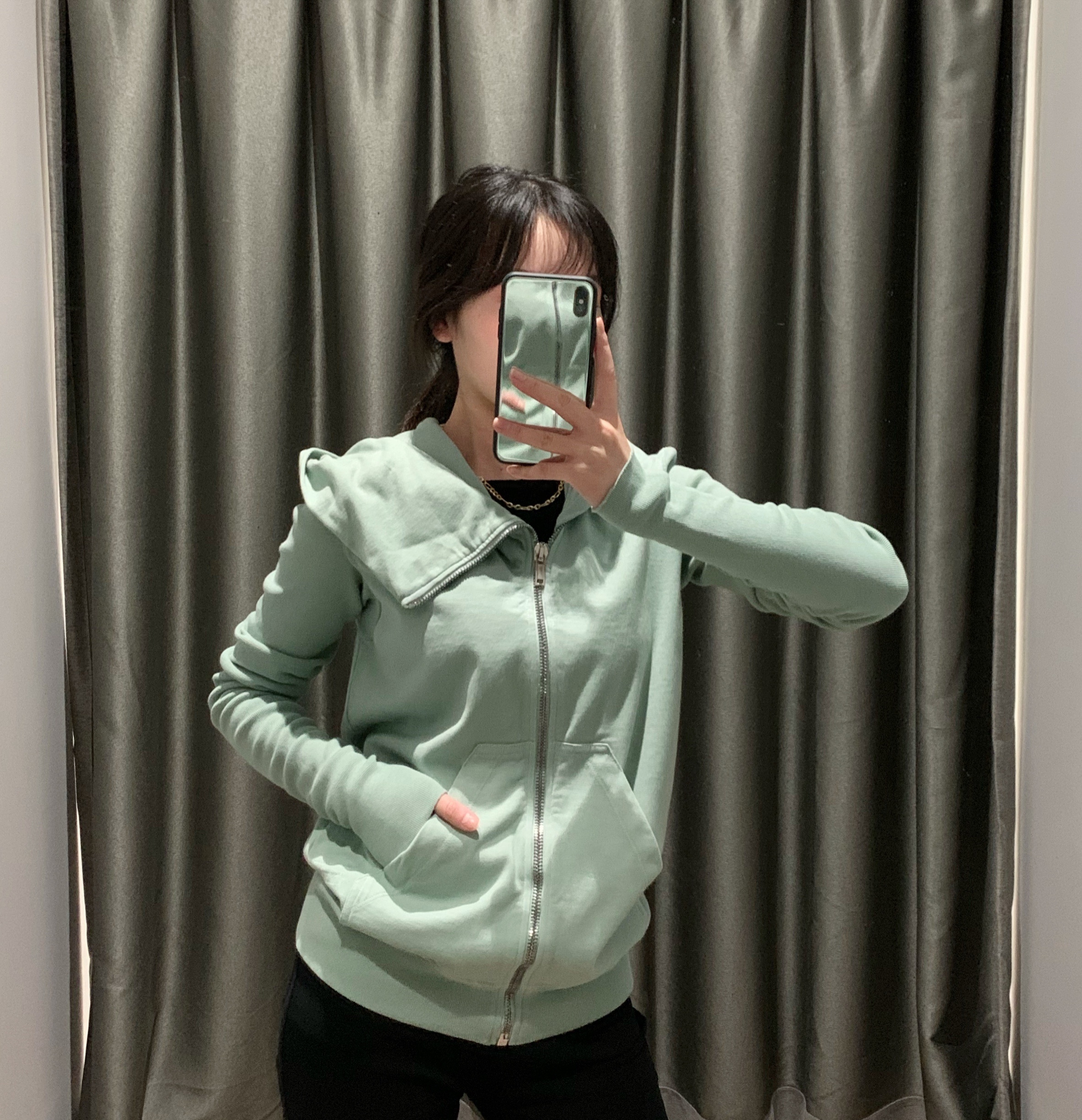 Rick Owens Drkshdw Zipper Sleeve Casual Jacket In Gray