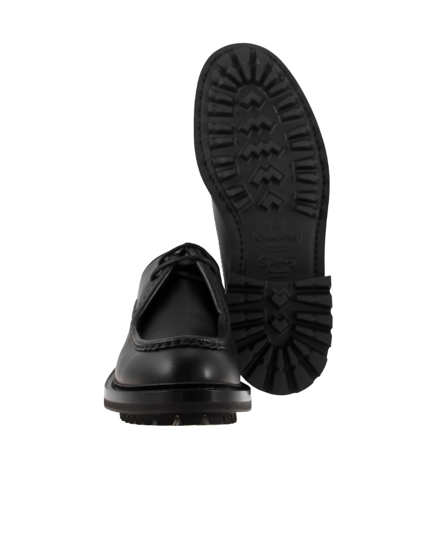 Church's Burnt Leather Lymington Lace Up Shoes In Black
